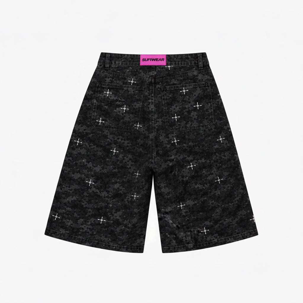 Short baggy jeans