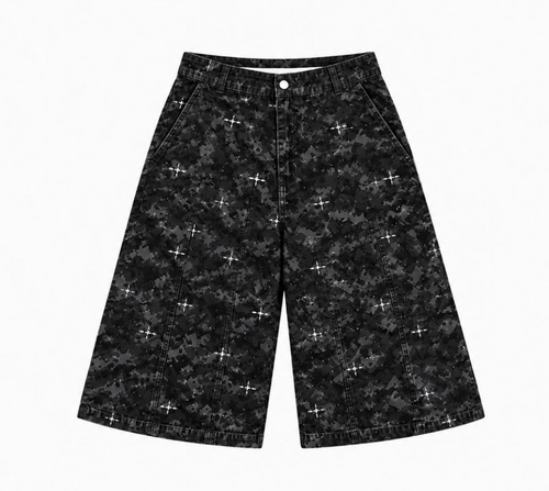 Short baggy jeans
